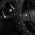 Women Fashion Black Velvet Bling Steering Wheel Cover with Black Diamonds, 15 inch Standard Glitter Rhinestone Car Wheel Cover Sparkling, Full Cov...