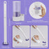 DuringCo Disposable Toilet Brush, Toilet Bowl Cleaner Disposable Toilet Cleaning System- Toilet Bowl Cleaner Brush Set with Storage Caddy and 18 T...