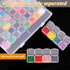 RJ-Sport 56 Grids Diamond Art Bead Organizer Box, Compact & Portable Clear Plastic Case for Jewelry & Gems Storage and Organizing...