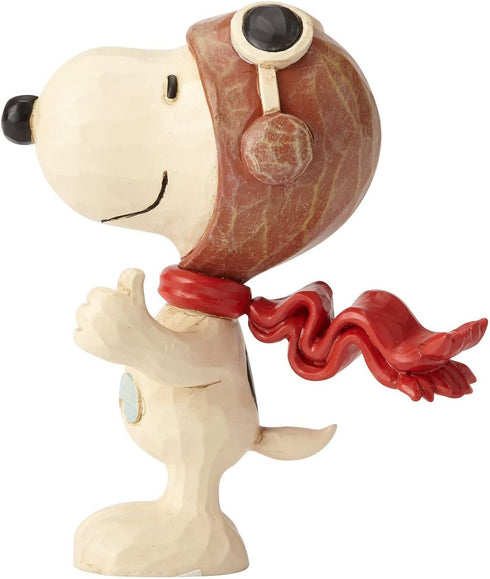 Enesco Jim Shore Peanuts Snoopy Flying Ace Miniature Figurine, 3 Inch, Multicolor...