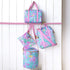 Lilly Pulitzer Cute Lunch Bag for Women, Large Capacity Insulated Tote Bag, Blue Mini Cooler with Storage Pocket and Shoulder Straps, Best Fishes...