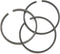 3Pcs Piston Ring, Air Compressor Piston Ring Pneumatic Drive Airtight for 55mm Cylinder Diameter...