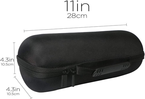 co2CREA Hard Travel Case for replacement for JBL Charge 4 / replacement for JBL Charge 5 Waterproof Bluetooth Speaker (Outside Black and Inside Pu...