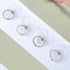 4 Pcs Rhinestone Cell Phone Ring Holder Transparent 360° Degree Rotation Universal Phone Ring Holder Finger Kickstand Clear for All Mobile Phones....