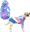 Dog Cotton Tie dye Hoodie Blue Pullover Sweatshirts Soft and Stretch Pets Clothes Hooded for Large Dogs(Blue 2XL)...
