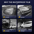 4PCS Car Rearview Mirror Film, Anti Fog Glare Mirror Film, HD Clear Nano Coating Car Film, Waterproof Rainproof Transparent Protective Sticker, Sa...