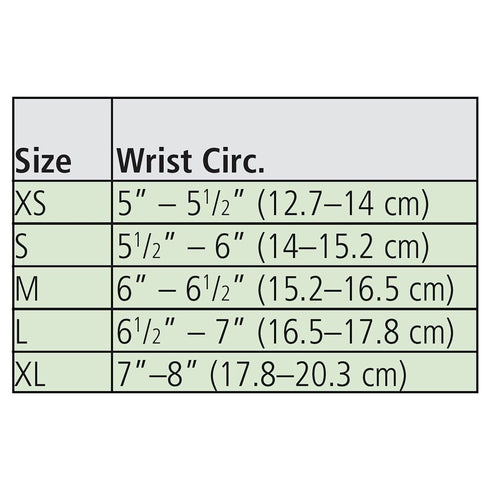 Rolyan 18201 Neoprene Pull On Thumb Wrist Compression Sleeve, Left, X-Large...