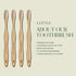 Biodegradable and Eco-Friendly Bamboo Toothbrush 4-Pack - BPA Free Soft Bristle - Dentist-Approved and All-Natural with Positive Affirmations Etch...