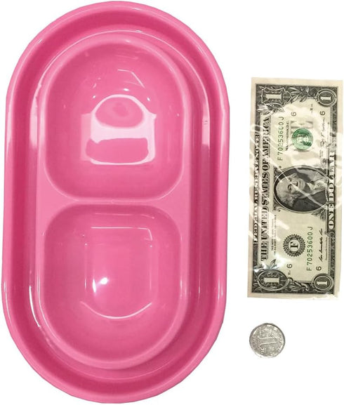 Cat Kitten Dish Dog Puppy Feeder Pet Bowl 3 Colors New Pink...