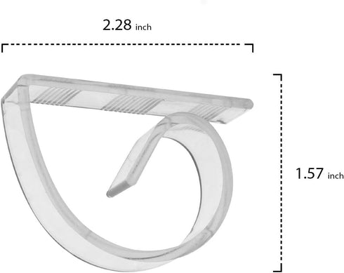 Party Essentials Hard Plastic Table Cover Clips, Clear (Case of 100)...