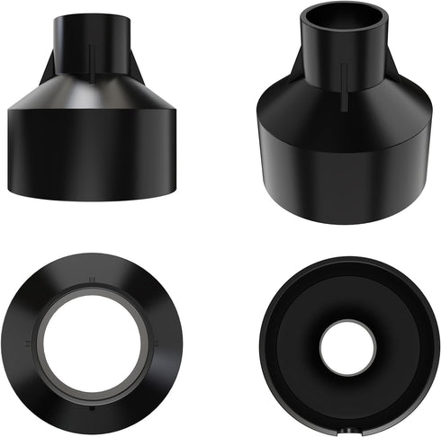 1 Pack Embedded Parts, Black Plastic Holder Waterproof Preembedded Inserts for Outdoor Indoor Concrete Grassland to Fix, (S-?1-1/8") for 1W LED St...