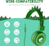 QearFun Dinosaur Headphones for Boys Kids for School,Kids Wired Headphones with Microphone & 3.5mm Jack,Teens Toddlers Noise Cancelling Headphone ...