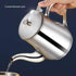 Stainless Steel Tea Pot With Filter Rust Proof Durable Oil Strainer Pot For Hotels Restaurants Homes 850ml Tea Kettle(Silver)...