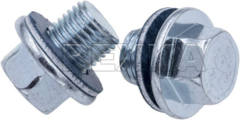 Rexka 2 Sets Engine Oil Drain Plug with Gasket for Toyota Lexus Camry 4runner Tacoma 90341-12012 & 90430-12031...