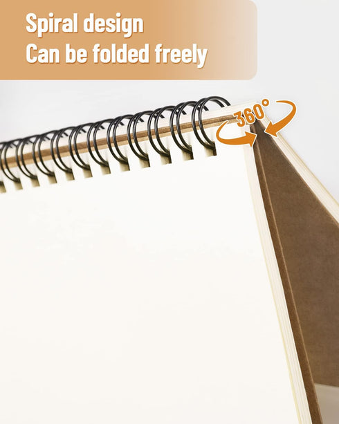 A5 Softcover Spiral Notebooks Blank Journals 2-Packs, Unlined Sketch Books Writing Pad Bullet Travel Memo Notepads Diary Planner for Work Women, 1...