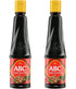 ABC Sweet Soy Sauce - 9.2 Fl Oz (2 Pack) – BBQ Marinade, Dip, Stir Fry - Vegan Black Dark Soy Glaze – Healthy and Authentic Indonesian Kecap Manis...