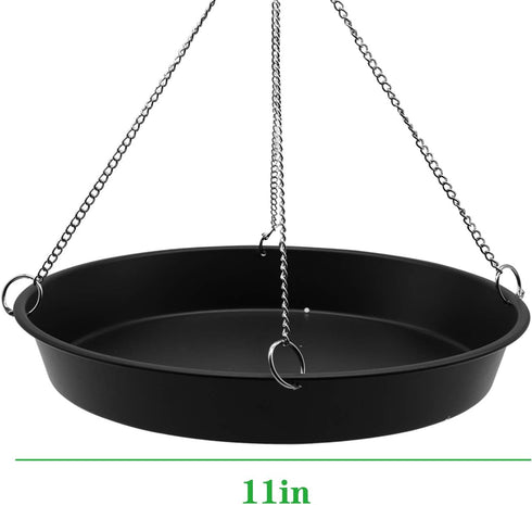 Bird Seed Catcher Tray Platform Feeder 11’’ Black...