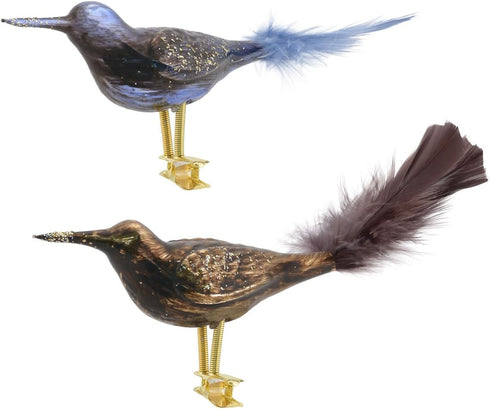 Department 56 Christmas Angel Feathered Bird Clip Ornament, 2.5 inch (Set of 2)...