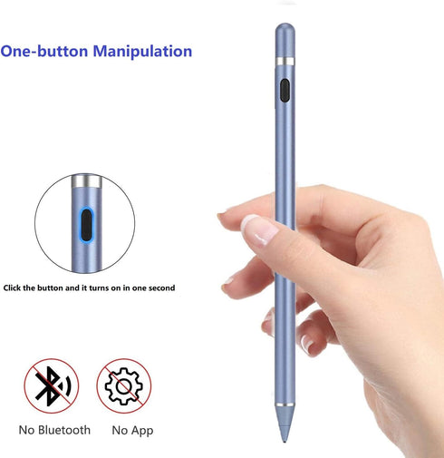 Stylus Pens for Touch Screens, Active Digital Pencil Compatible with iPadiPad ProAirMiniiPhoneOther Tablet Drawing&Writing (Haze Blue), MP2021...
