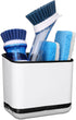 KeFanta Sink Caddy for Countertop, Sponge Holder for Kitchen Sink, Dish Sponge and Brush Holder, Plastic Dish Scrubber Organizer with Drain Pan, B...