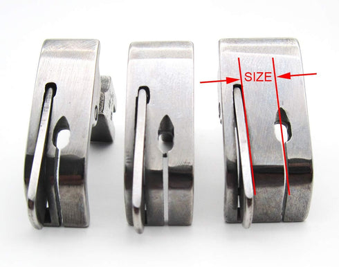 CKPSMS Brand - 3PCS Industrial Sewing Machine HINGED Right Guide FEET Compatible with JUKI DDL-127, DDL-227, DDL-500 CONSEW 210,218,219#SP-18 1/16...