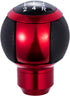 5 Speed Leather Shift Knob Shifting Lever Gear Stick Handle Shifter Transmissions Fit Most Manual Cars Truck SUV Vehicle (Red)...
