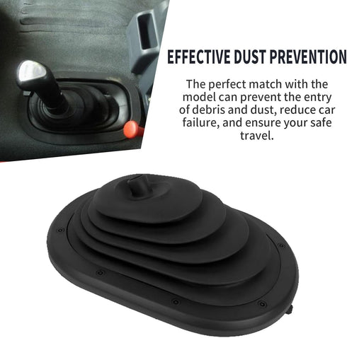 52060069Ac Car Gear Shift Boot Cover Replacement for Jeep Wrangler 3.8L 2007-2010, Shift Knob Cover Boot Gear Gaiter Cover Replacement for Jeep Wr...
