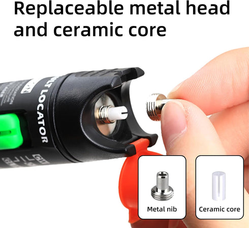 Aluminium Alloy 20km Visual Fault Locator Fiber Optic Cable Tester/VFL for FC,SC,ST & LC Adapter...