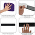 8Pcs Black White Grey Cork Board Bar Strips with 50 Pushpins & Sticky Notes, Self-Adhesive Bulletin Board Strips No Damage for Wall, Felt Pin Boar...