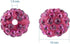 Beadthoven 1Box/150pcs 10mm 15 Colors Pave Czech Crystal Rhinestone Clay Spacer Beads Round Polymer Disco Ball Beads Charms for DIY Bracelet Earri...