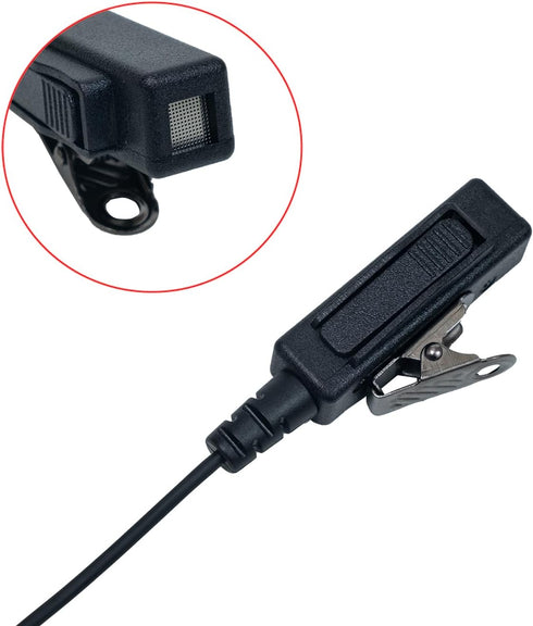 Sarcia Earpiece Headset MIC PTT 2 Pin for Motorola CP200 CP200D CP185 Rdm2070d Mag One Bpr40 walkie Talkie 2 Way Radio with Acoustic Tube...