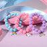 PinkSheep Unicorn Beads Pendant Bracelet for Kid Girl, 6PC, Rainbow Monster Sun Flower Heart Meteor Charm Friendship Bracelet Good Friend Gift...