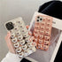 Silver Phone 13/14 Case Cute Heart 3D Tin Foil Pleated Luxury Phone Cover for Women Girls Cool Bling Designer Soft Slim Case for 13/14 (Heart)......