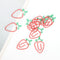 Strawberry Paper Clips 20pcs, Colorful Paperclips Cute Paper Clips Fruit Shaped Fun Paper Clips Coated Paper Clips Bookmarks Office Supplies for D...