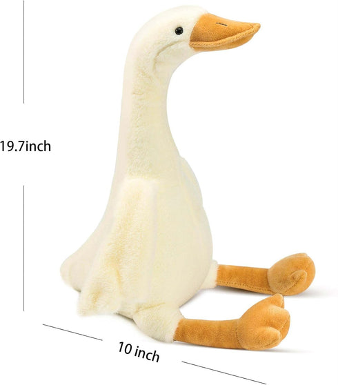 19.7" Swan Stuffed Animal, Soft Smooth Goose Plush Stuff Toy Gifts for Child Boys Girls (White)...