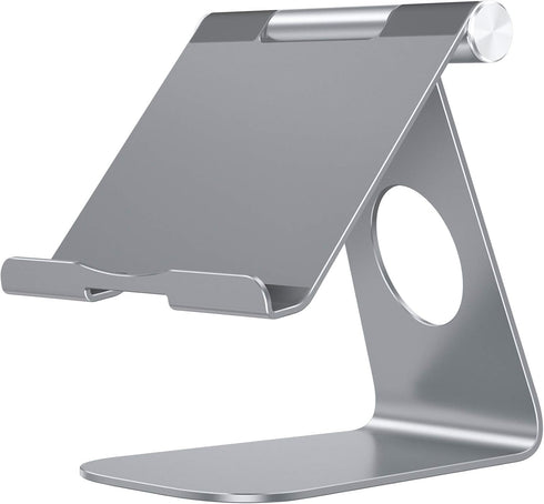OMOTON Tablet Stand Holder Angle Adjustable, T1 Desktop Aluminum Tablet Dock Cradle Compatible with iPad Air/Mini, iPad 10.2, iPad Pro 11/12.9, Sa...