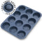 Silicone Muffin Baking Pan & Large Cupcake Tray 12 Cup - Nonstick Cake Molds/Tin, Silicon Bakeware, BPA Free, Dishwasher & Microwave Safe (12 Cup ...
