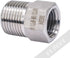 stainless steel reducer Hex bushing, 3/8 male to 1/4 female NPT thread reducing adapter for water line gas oil air hose fuel hydraulic pipe fittin...