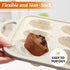 CAKETIME Silicone Muffin Pan, Metal Reinforced Frame Silicone Mini Cupcake Pan Easy to Handle Small 12 Cups Nonstick Muffin Tin for Baking...