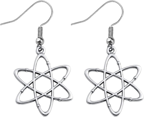 Atomic Science Symbol Keychain Chemistry Scientist Physicist Chemist Teacher Gift Science Lovers Gift (Atom Earrings)...