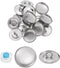 HARFINGTON 10 Sets Self Cover Button Kit 30L 0.75" 19mm with Wire Backs Aluminum Buttons to Cover Fabric Button Maker Covered Buttons Kit with Too...