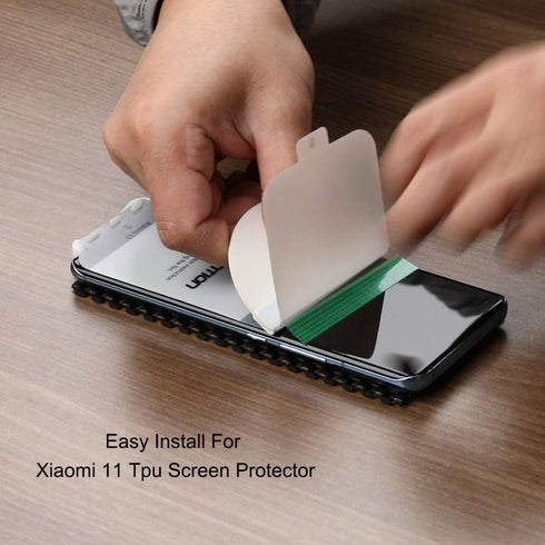 Ibywind 2 Pcs Screen Protector For Xiaomi Mi11 5G 6.81",Flexible TPU Film,With 1Pc Camera Lens Protector,1Pc Back Film,Bubble Free[Easy to install...