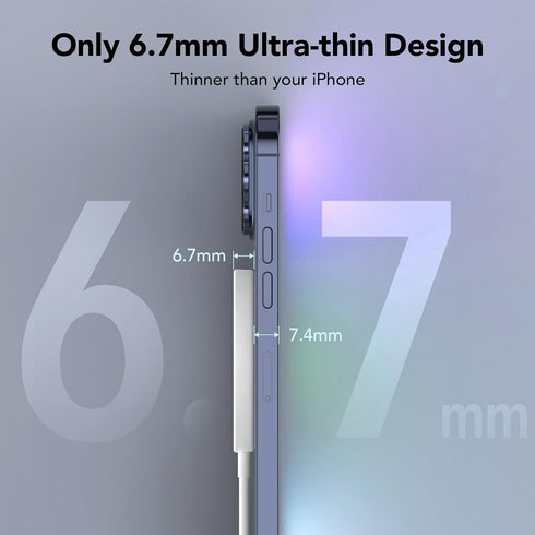 Magnetic Wireless Charger, 15W Mag-Safe Portable for Apple, 5ft, Dual Ports Fast Flat Magnet Charger for iPhone 15 14 13 12 Pro Max Plus & Airpods...