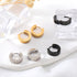 Men Hoop Earrings, 3 Pairs Hoop Earrings for Men Stainless Steel Mens Earrings Hoop Gold Silver Black Hoop Earrings Men Hypoallergenic Small Hoop ...