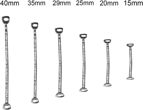 Chenkou Craft Assorted 600pcs Jewelry Making Wave Connect Bar Earring Necklace Connector (Silver, Mix)...