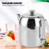 Coffee Pot Teapot Stainless Steel Tea Kettle Cold Short Spout Pour Over for Home Kitchen Hotel Restaurant(32oz)...