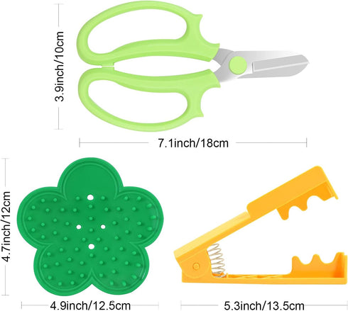 5PCS Rose Thorn Tools Rose Leaf Thorn Strippers with a Rose Pruning Shears and Garden Rose Gloves Pink1...