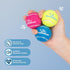 Best Pet Supplies Squeaky Tennis Toys for Dogs, 4-Pack, Heavy-Duty Interactive Pet Toys for Throwing and Fetching, Supports Exercise and Natural B...