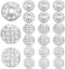 20 Pieces 8 mm Zirconia Cubic Beads, Round Rhinestone Bracelet Spacer Charms,Crystal Zirconia Stones, Ball Beads for Jewelry Making DIY(White)...