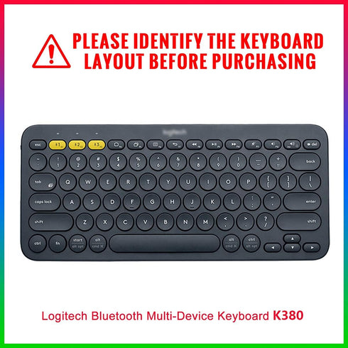 Ultra Thin Silicone Keyboard Cover for Logitech K380 Multi-Device Bluetooth Keyboard Protective Skin-Pink Ink...